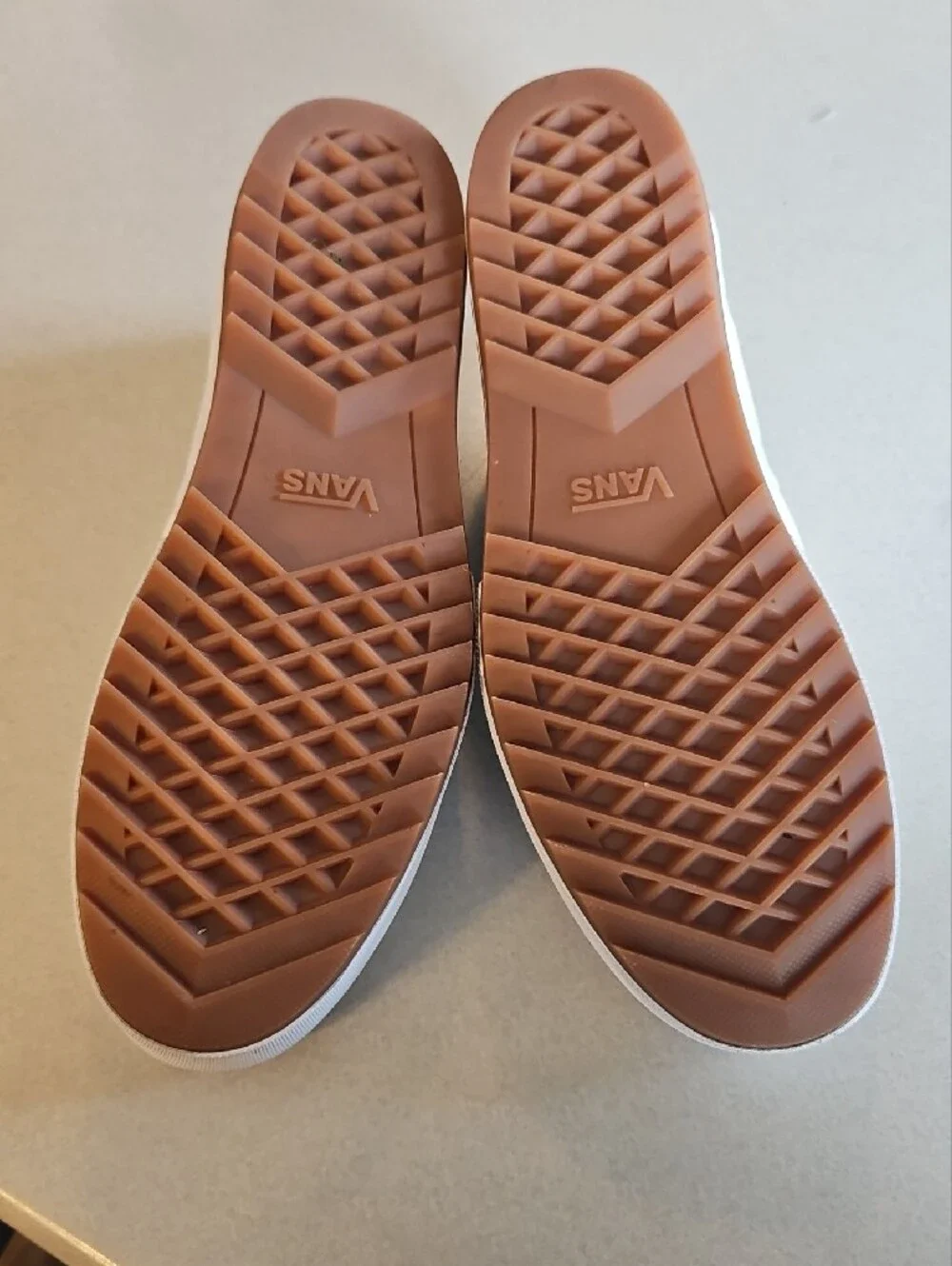 Vans White Slip-On Platform Loafers
